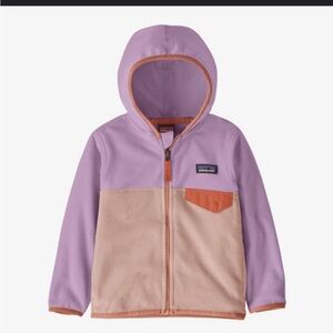 Patagonia Micro D Snap T Fleece Jacket, Pink, sz 3T